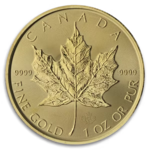 1 oz Canadian Gold Maple Leaf Coin (BU, Dates Vary)