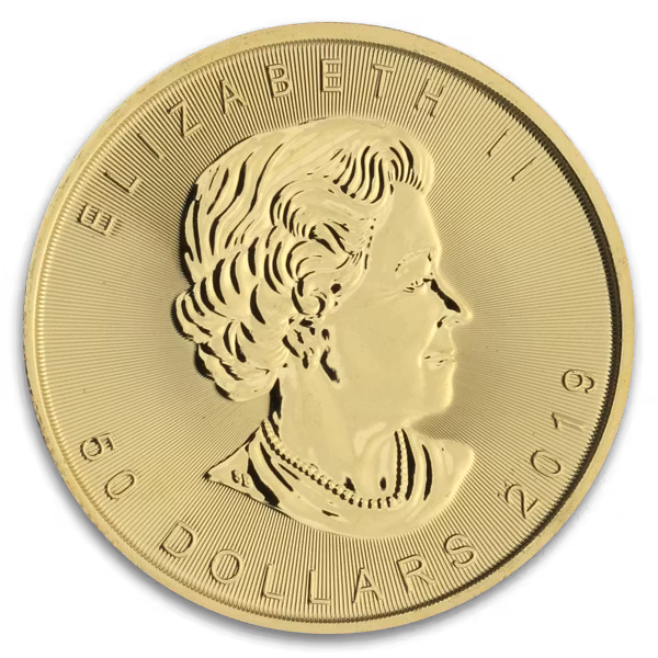 1 oz Canadian Gold Maple Leaf Coin (BU, Dates Vary) - Image 2