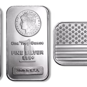1 Troy Ounce Silver Bar (Types Vary)