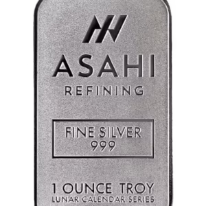1 oz Silver Asahi Lunar Snake Bar