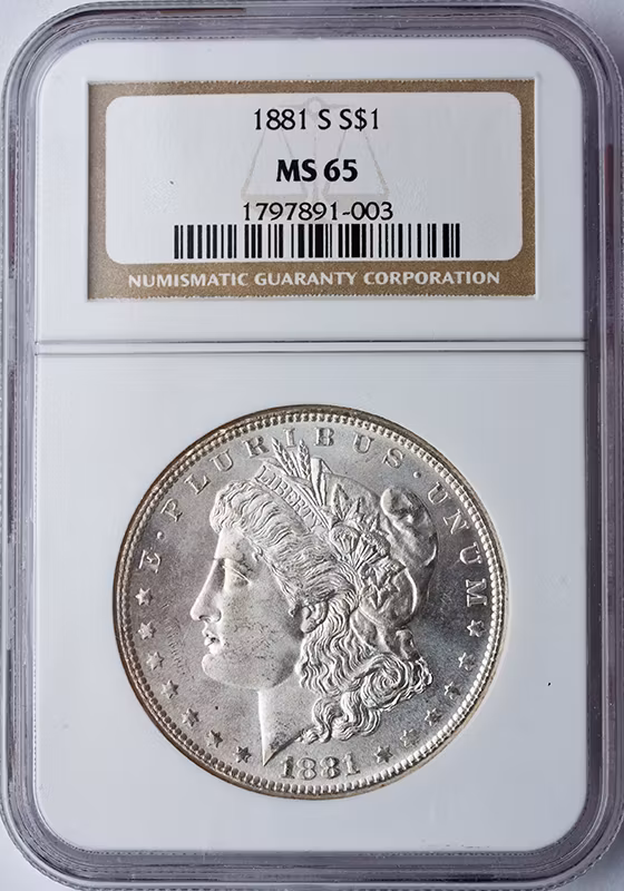 $1 Morgan MS65 Certified (Dates/Types Vary)